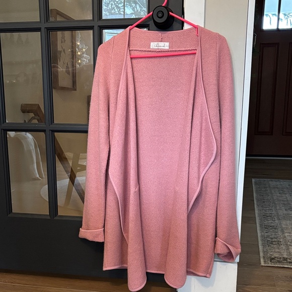 Chicwish Sweaters - Chicwish Soft Pink Open Cardigan